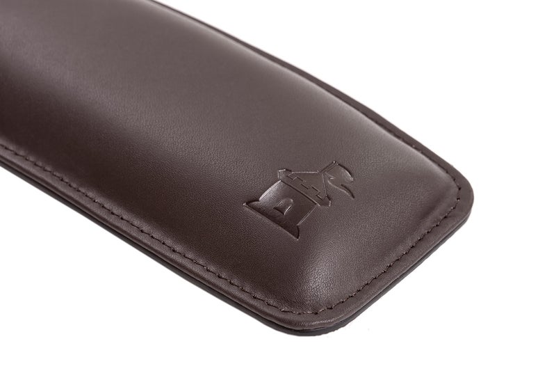 Castle Motte by Castle â€“ Leather Wrist Rest Cushion for Mice, Mouse Pads, and Laptops â€“ Ergonomic Durable Wrist Pad with Anti-Slip Rubber Base (Woodland) - Image 4
